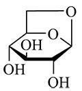 Levoglucosan (1,6-Anhydro-β-D-glucopyranose) is produced in the pyrolysis of cellulose Levoglucosan (1,6-Anhydro-β-D-glucopyranose) is produced in the pyrolysis of cellulose.