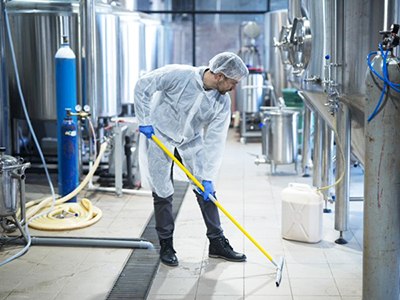 Disinfection control to prevent contamination at a food processor Disinfection control to prevent contamination at a food processor