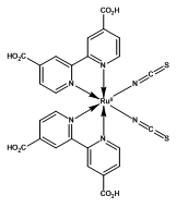 C<sub>26</sub>H<sub>16</sub>N<sub>6</sub>O<sub>8</sub>RuS<sub>2</sub> Mol Wt: 705.64 C<sub>26</sub>H<sub>16</sub>N<sub>6</sub>O<sub>8</sub>RuS<sub>2</sub> Mol Wt: 705.64