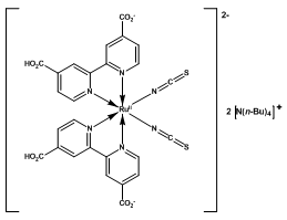 C<sub>58</sub>H<sub>86</sub>N<sub>8</sub>O<sub>8</sub>RuS<sub>2</sub> Mol Wt: 1188.55 C<sub>58</sub>H<sub>86</sub>N<sub>8</sub>O<sub>8</sub>RuS<sub>2</sub> Mol Wt: 1188.55