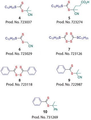a-series-of-raft-agents A series of RAFT agents that show good polymerization control for MAMs