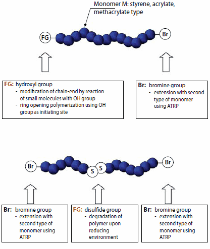 fg Examples of end-functionalized polymers