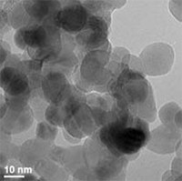 TEM image of ZrO2, ZrO2 was prepared using the HT synthesis method coupled with optimized calcination TEM image of ZrO<sub>2</sub>, ZrO<sub>2</sub> was prepared using the HT synthesis method coupled with optimized calcination