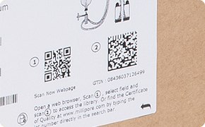 2D data matrix barcode on Steritest® NEO devices Smart 2D data matrix barcodes on labels for sterility testing