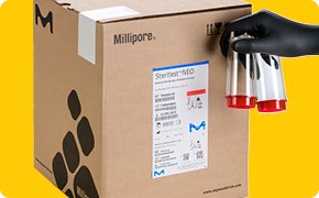 Color-coded label Color-coded labels aid in packaging identification and selection of the appropriate box of Steritest® NEO device