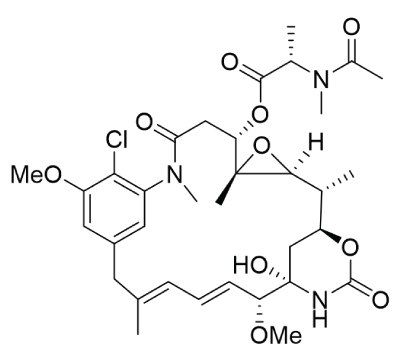 Chemical Structures of Maytansines Structural formula C34H46ClN3O10