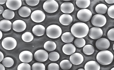 Carboxen® synthetic carbon particles A schematic drawing of Carboxen® synthetic carbon particles