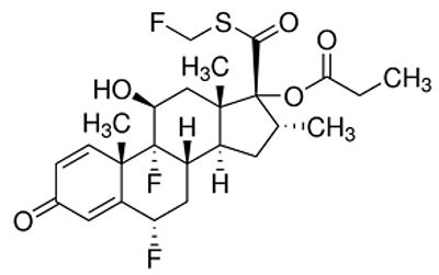Fluticasone propionate Chemical structure of fluticasone propionate