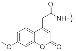 7-methoxycoumarin acetic acid (Mca) 7-methoxycoumarin acetic acid (Mca)