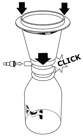 Assemble Millicup™-FLEX filtration unit Assemble Millicup™-FLEX filtration unit