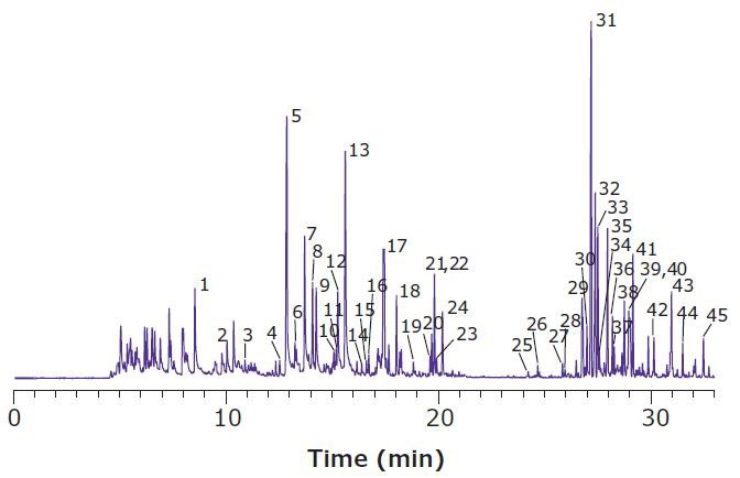 Headspace SPME-GC/MS Analysis of Dried Cannabis Using Final Optimized Method Headspace SPME-GC/MS Analysis of Dried Cannabis Using Final Optimized Method
