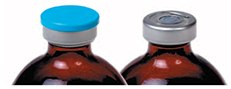 Polypropylene cap and silver ring removal Polypropylene cap and silver ring removal