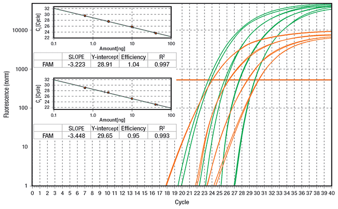 duplex-qpcr-reactions Duplex qPCR reactions