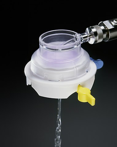 micropresure sampling Sample directly through the MicropreSure® On-Line Filtration Sampler via the sanitary sampling valve.