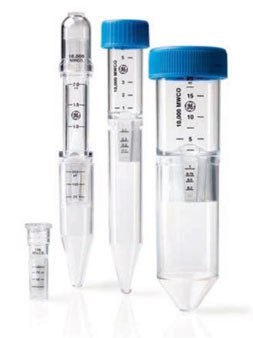 Vivaspin® sample concentrators provide up to 30-fold concentration of the sample with recovery of the target molecule typically exceeding 95%. Vivaspin sample concentrators