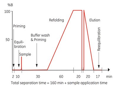 Theoretical gradient in On-column Refolding HisTrap Application Template Theoretical gradient in On-column Refolding HisTrap Application Template