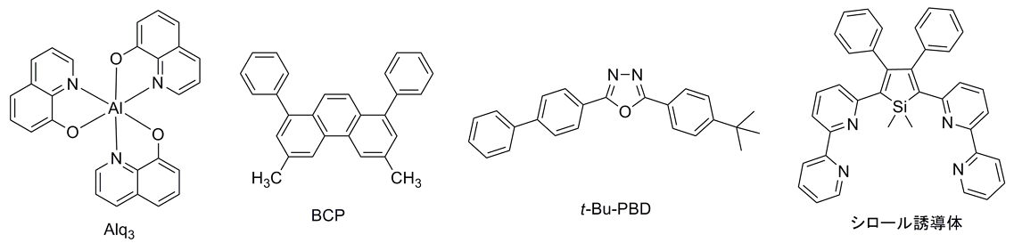 電子輸送材料の例