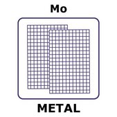 Molybdenum mesh, 150x150mm, nominal aperture 0.44mm, wire diameter 0.07mm, 50 wires/inch, open area 67%, plain weave mesh