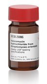 Vancomycin hydrochloride from Streptomyces orientalis meets USP testing specifications