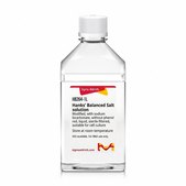 Hanks’ Balanced Salt solution Modified, with sodium bicarbonate, without phenol red, liquid, sterile-filtered, suitable for cell culture