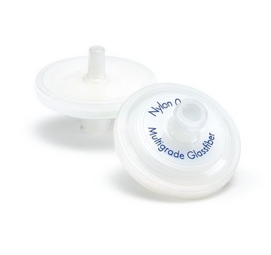 Millex&#8482; Nylon syringe filter pore size 0.2&#160;&#956;m, diam. 25&#160;mm, non-sterile, hydrophilic, glass fiber prefilter