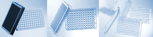 Greiner high and medium binding 96 well plates flat bottom clear wells, medium binding surface, non-sterile, case of 40 ea