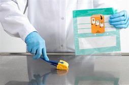eMcollect Sponge stick Diluent: Distilled water at 10% neutralizing agent in bag with closure label, Calibrated dose: 10 mL, bag of 10 × 10 (Zip bags)