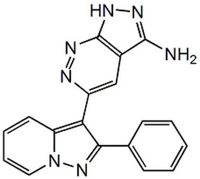 ERK Inhibitor II, FR180204 ERK Inhibitor II, FR 180204, CAS 865362-74-9, is a cell-permeable, potent, ATP-competitive inhibitor of ERK1 and ERK2 (IC50 = 510 nM and 330 nM; Ki = 310 nM and 140 nM, respectively).