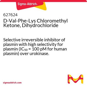 D-Val-Phe-Lys Chloromethyl Ketone, Dihydrochloride Selective irreversible inhibitor of plasmin with high selectivity for plasmin (IC50 = 100 pM for human plasmin) over urokinase.