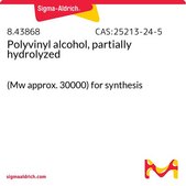 Polyvinyl alcohol, partially hydrolyzed (Mw approx. 30000) for synthesis