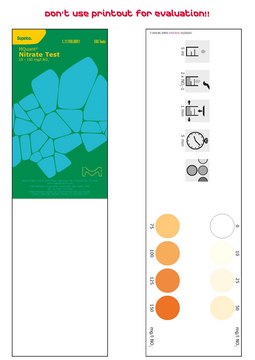 Nitrate Test in freshwater colorimetric, 10-150&#160;mg/L (NO3-), for use with MCOLORTEST&#174;