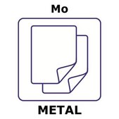 Molybdenum foil, 25x25mm, thickness 1.0mm, annealed, 99.9%