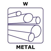 Tungsten rod, 100mm, diameter 4.0mm, centerless ground, 99.95%