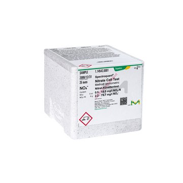 Nitrate Cell Test photometric, 0.5-18.0&#160;mg/L (NO3-N), Spectroquant&#174;