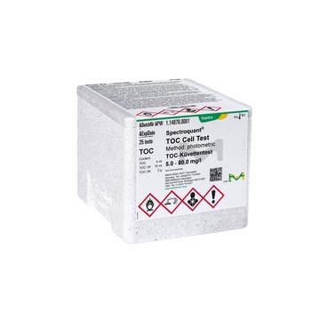 TOC Cell Test photometric, 5.0-80.0&#160;mg/L (TOC), Spectroquant&#174;