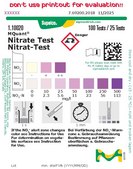 Nitrate Test colorimetric, 10-500 mg/L (NO3-), for use with MQuant® StripScan App