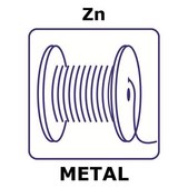 Cinc wire reel, 5m, diameter 1.0mm, 99.99+%