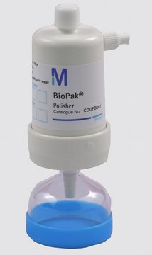 Biopak&#174; Polisher Ultrafilter for the production of pyrogen-, nuclease- and bacteria-free water. For Direct-Q&#174;, Synergy&#174;, Simplicity&#174;, Milli-Q&#174; Reference/Direct, Elix&#174; Advantage systems.