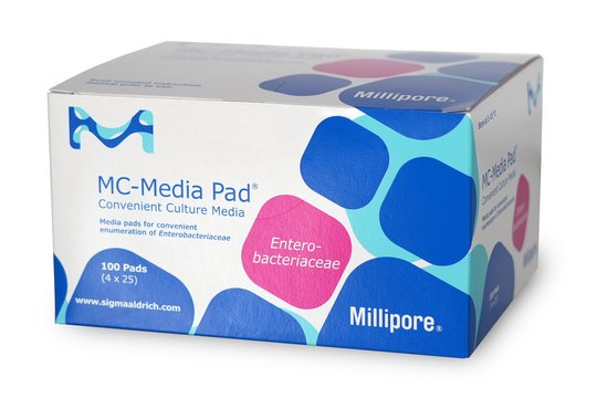 MC-Media Pad&#174; EB selective for enterobacteriaceae, ready-to-use, pack of 4 × 25&#160;pieces