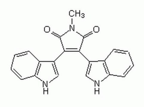 Bisindolylmaleimide V A cell-permeable negative control compound for protein kinase C inhibition studies (IC50 &gt;100 &#181;M).