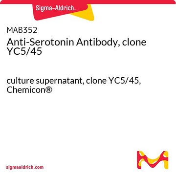 Anti-Serotonin Antibody, clone YC5/45 culture supernatant, clone YC5/45, Chemicon&#174;