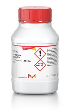 WS クリーブランド SEC Potassium hydroxide ACS reagent, = 85 , pellets 1310-58-3