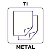 Titanium microfoil, disks, 10mm, thinness 0.1μm, specific density 42.8μg/cm2, permanent mylar 3.5μm support, 99.6+%