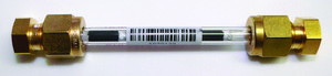Carbotrap® 300 O.D. × L 1/4 in. × 3 1/2 in., glass TD tube, fritted, Sealed with Brass Endcaps, preconditioned, pkg of 10 ea