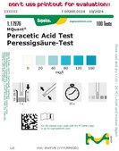 Peracetic Acid Test colorimetric, 20-160 mg/L (peracetic acid), MQuant®