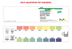 pH-indicator solution pH 4.0 - 10.0 Universal Indicator with colour card pH 4.0 - 4.5 - 5.0 - 5.5 - 6.0 - 6.5 - 7.0 - 7.5 - 8.0 - 8.5 - 9.0 - 9.5 - 10.0