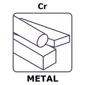 Chromium bar, 100mm x 2mm x 2mm, 99.7+%