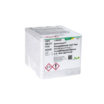 Formaldehyde Cell Test photometric, 0.10-8.00&#160;mg/L (HCHO), Spectroquant&#174;