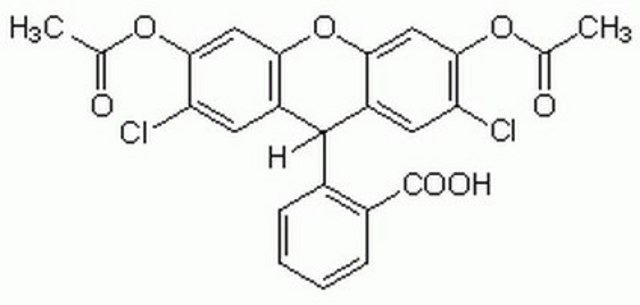 2&#8242;,7&#8242;-Dichlorofluorescin Diacetate Cell-permeable fluorogenic probe that is useful for the detection of reactive oxygen species (ROS) and nitric oxide (&#8226;NO) and for the determination of the degree of overall oxidative stress.