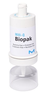 Biopak&#174; Polisher Ultrafilter that removes bacteria, pyrogens, nucleases, and proteases from pure and ultrapure water at the point of dispense of Milli-Q&#174; IQ/IX/EQ systems.